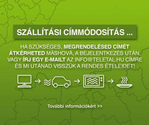 Ha szükséges, megrendelésed címét átkérheted máshová.