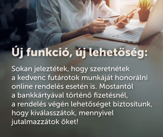Új Borravaló funkció